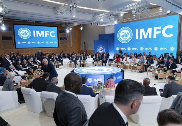 وزراء المالية في الجلسة العامة لاجتماع اللجنة الدولية للشؤون النقدية والمالية (IMFC)، واشنطن، الجمعة 19 أبريل 2024.